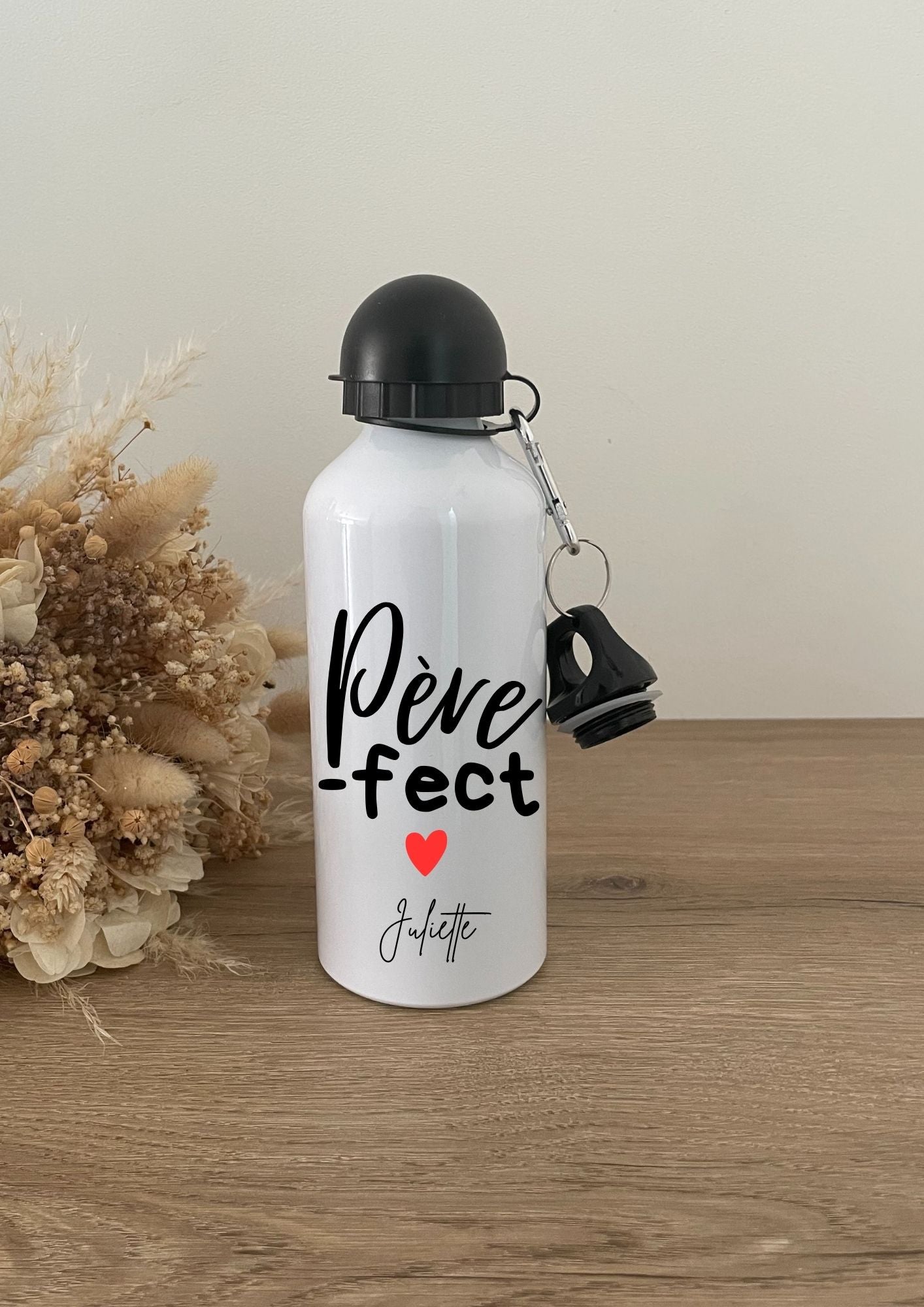 Gourde cadeau fête des péres "Père - fect" personnalisé prénom - Maë Créa’