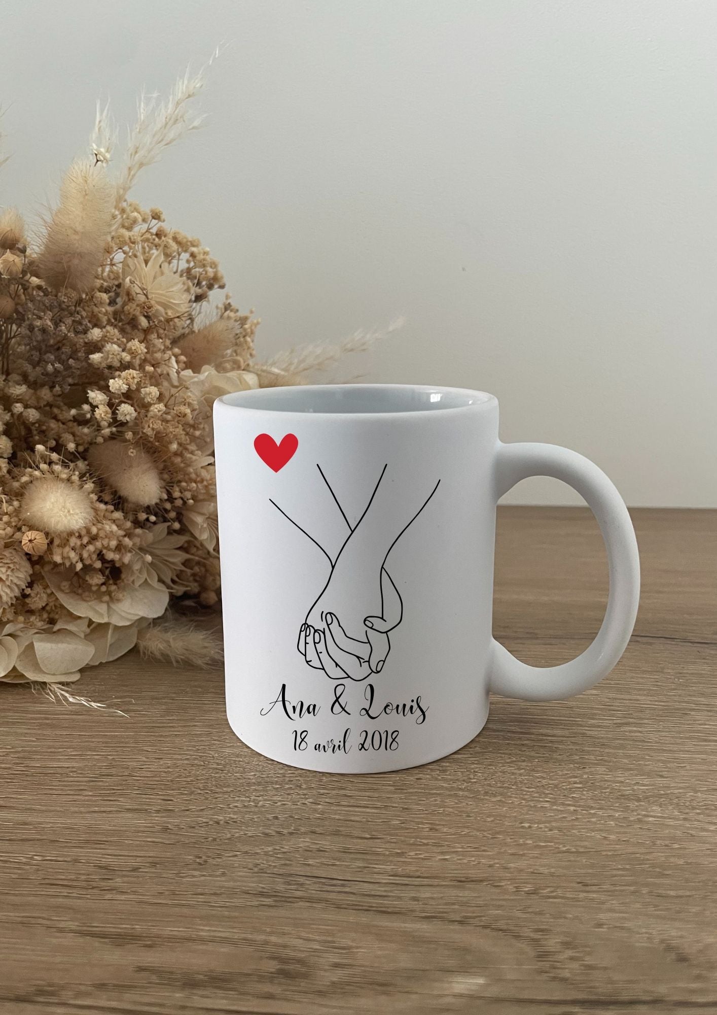 Mug "Cœurs unis" - Maë Créa’