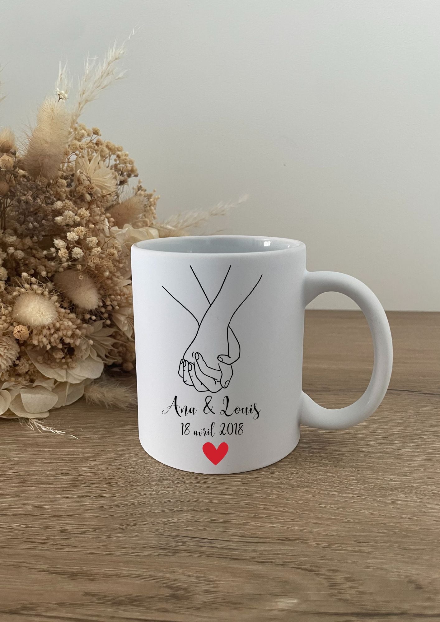 Mug "Cœurs unis" - Maë Créa’