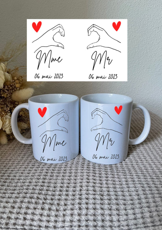 Mug Duo Mr. & Mme - Maë Créa’