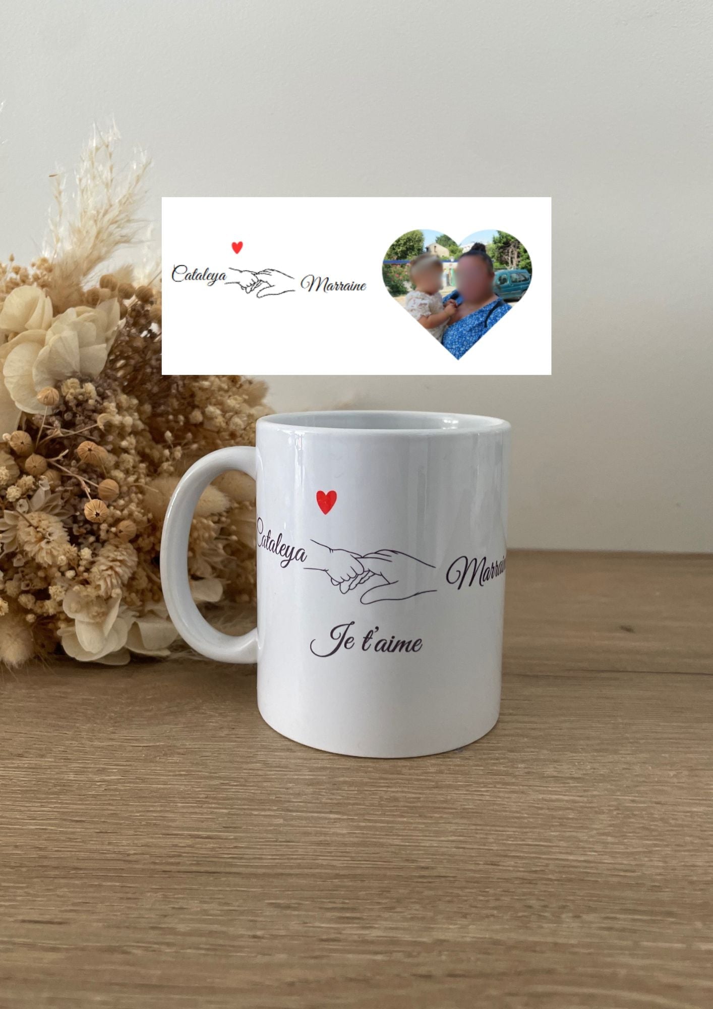 Mug marraine "Mains" - Maë Créa’