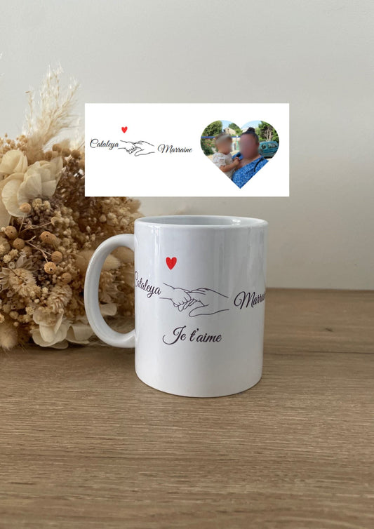 Mug marraine "Mains" - Maë Créa’