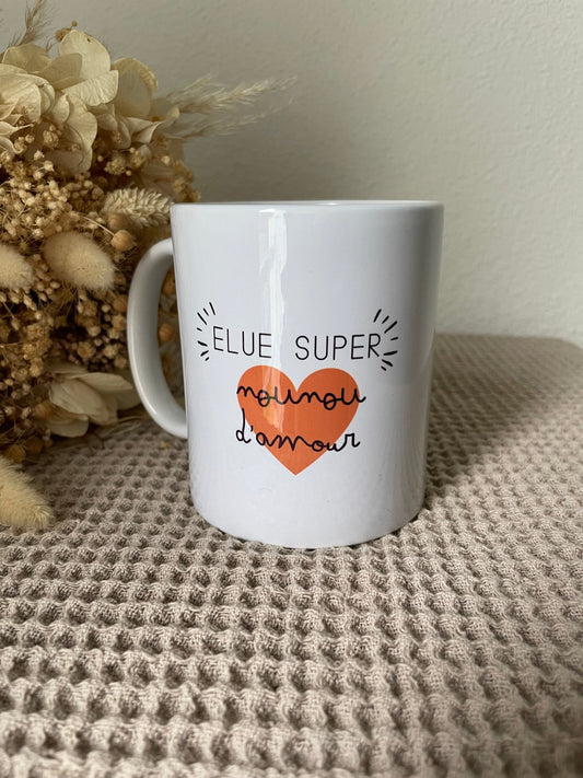 Mug nounou "Coeur d'amour" - Maë Créa’