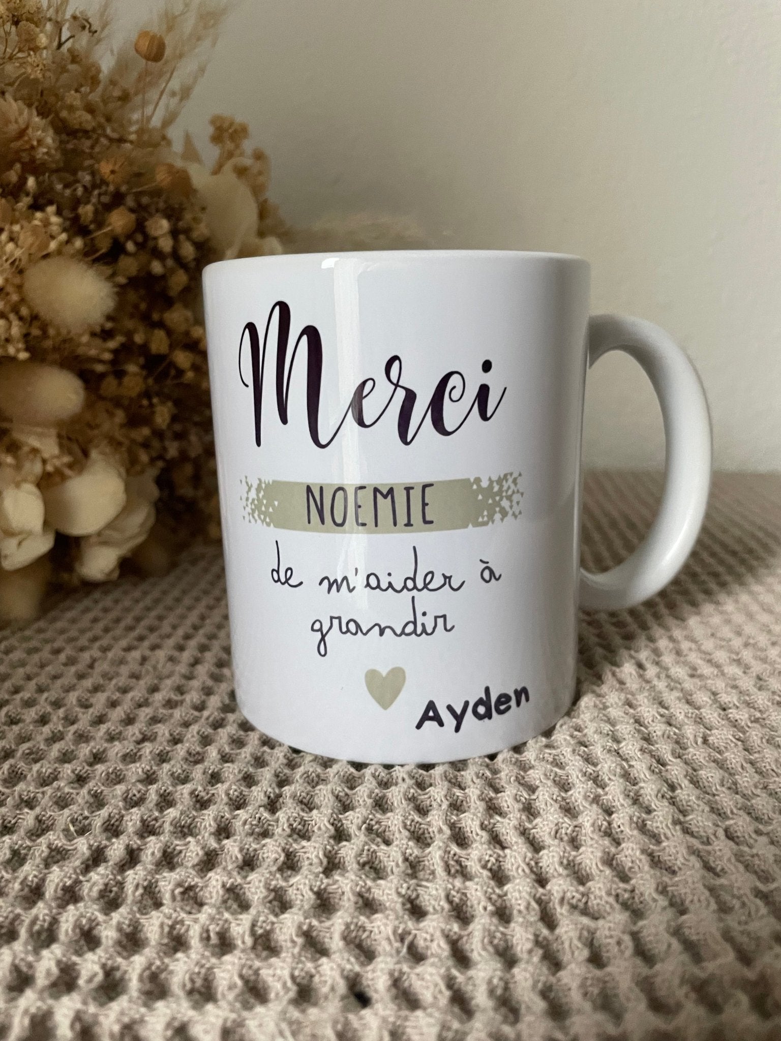 Mug nounou "Merci" - Maë Créa’