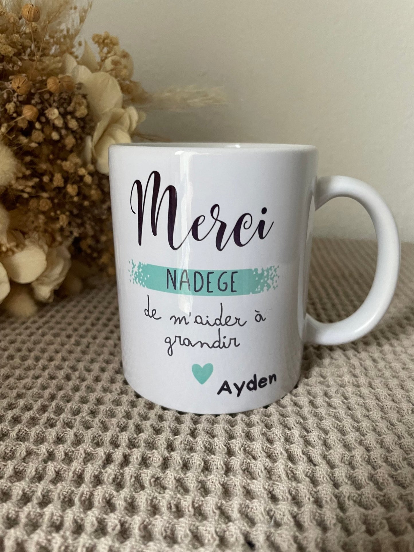 Mug nounou "Merci" - Maë Créa’