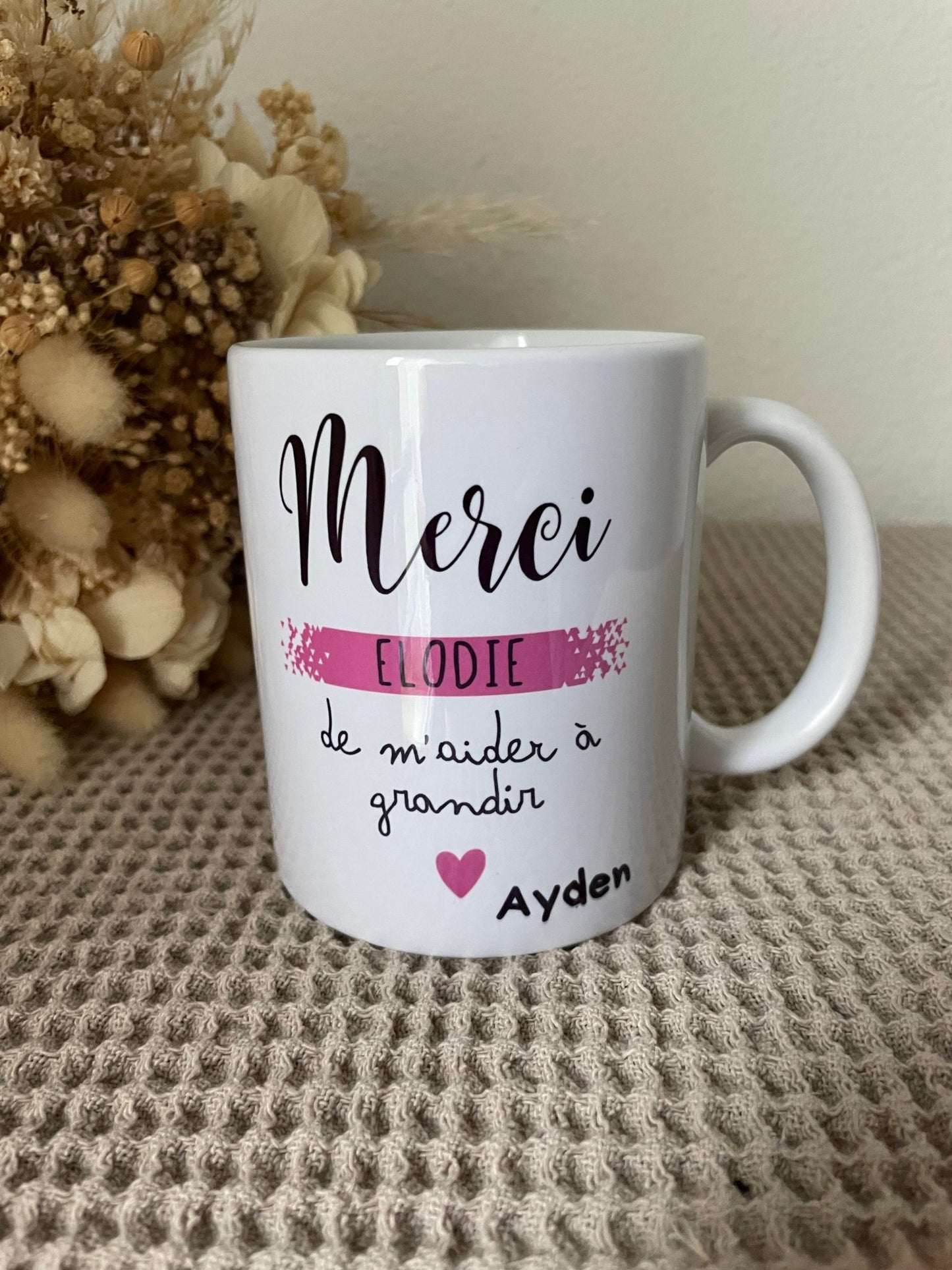 Mug nounou "Merci" - Maë Créa’